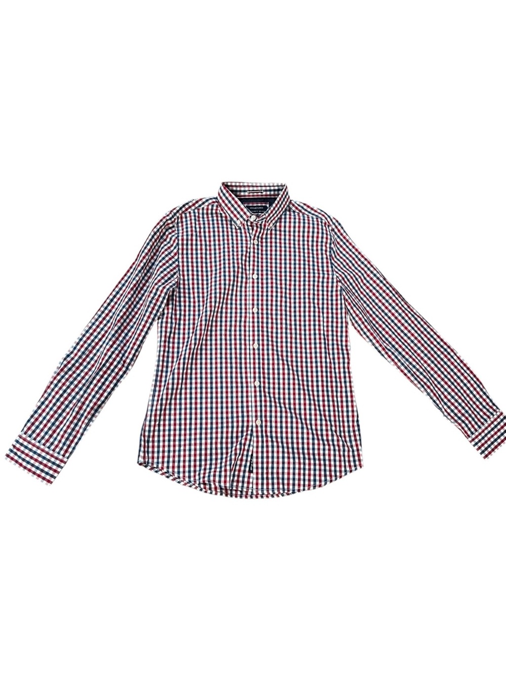 Denim & Flower Men's Red, Blue & White Checked Button-Down Shirt